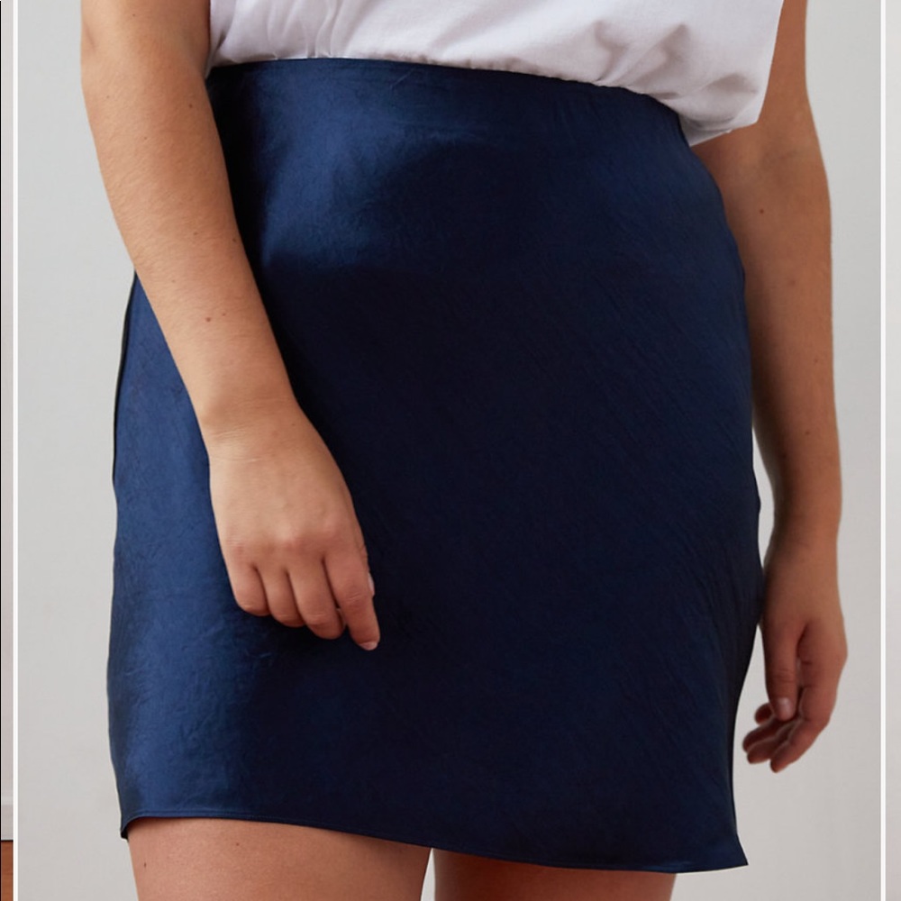 Aritzia Mini Slip Skirt